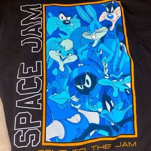 Space Jam Looney Tunes Tune Squad Basketball Movie T-Shirt Sz M
